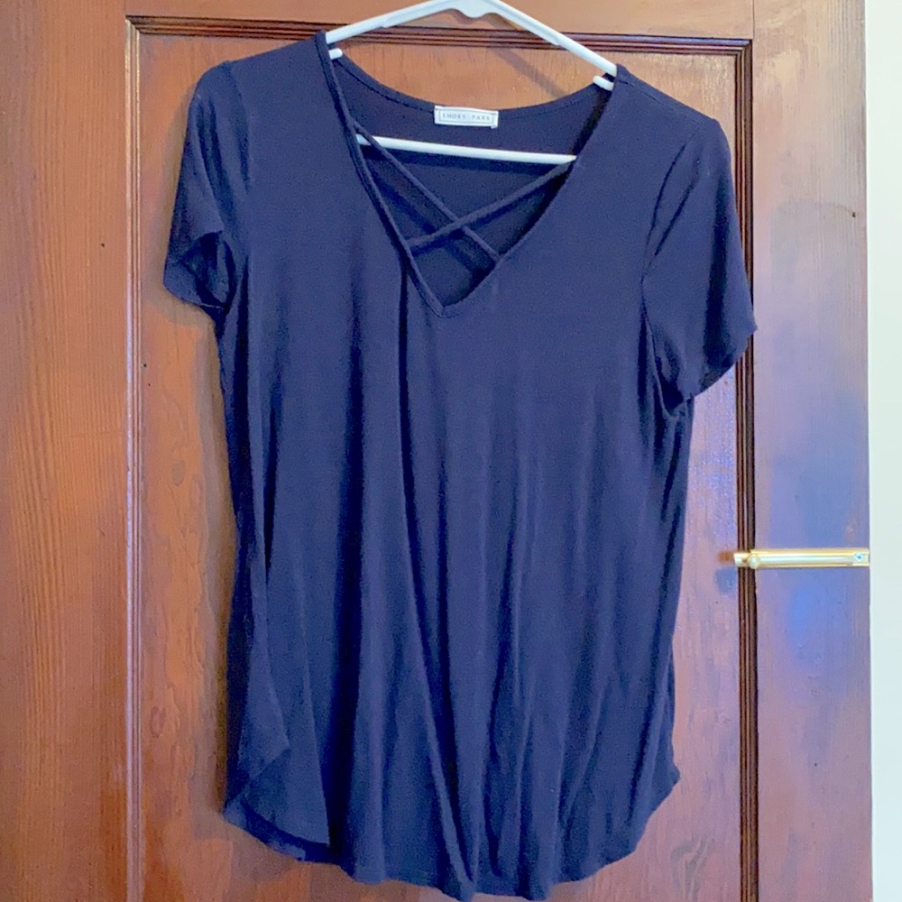 Navy blue tee shirt